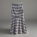 St. Tropez West Sleeveless Sun Dress 100% Linen Size 2 White Red Blue Striped Photo 3