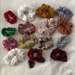 15 Colorful Scrunchies Set lot Red Photo 0