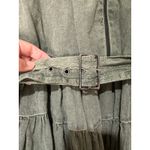 Free People  Hampton Belted Mini Dress Crystal Kelp Cotton Size Medium NWOT Chic Photo 9