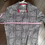 Charter Club  long sleeve dresss shirt button front with collar with red accent Photo 4