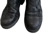 Gabor Plaid Black/Gray Metallic Combat Ankle Boots, UK 6/US 8.5 Black Photo 4