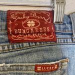 Lucky Brand  Lowered Peanut Bootcut Crop Denim Blue Jeans Sz 6/28 Cotton USA Photo 5