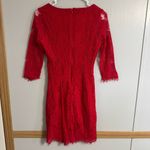 Covington Red All Over Lace Dress Size Small Photo 1