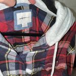 American Eagle AE Cozy Cabin Cropped Hoodie Flannel Sz L ✨ Photo 5