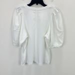 J.Crew Madewell Puff Sleeve Tee Shirt Cotton Top Relaxed Minimalist Eyelet White M NWT Photo 8