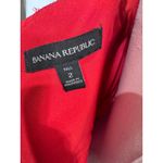 Banana Republic Red Sweetheart Neck Sheath Dress Cocktail Midi Tall Women's 2 Photo 7