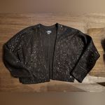 Maeve  Anthropologie Sparkling Black‎ Cardigan M/L Photo 3