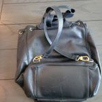 Stefano Bravo black leather backpack bag purse. Made in Italy Photo 1