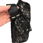 Vintage Black Sequin Waist Belt Elastic Formal Evening Dressy Sequin Belt Photo 9