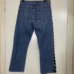 Veronica Beard  Ines Girlfriend Lace Up High Rise denim jeans stone blue Size 26 Photo 5