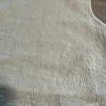 Salanta Cropped Sleeveless Top Size Medium 6 White Tank Bridal Photo 1