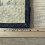 London Jute Tote Bag Big Ben Travel Souvenir Red Bus Bamboo Handle Retro Novelty Tan Photo 4