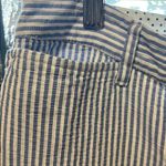 Talbots Blue and White Ankle Cropped Pants with Tapered Fit Photo 2