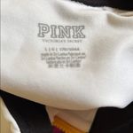 PINK - Victoria's Secret VS Pink Gym To Swim Half Zip Crop Top L Sunshine On My Mind LS Sporty Athletic Photo 3