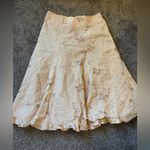 Euro Linen Butterfly Midi Skirt Size M Photo 1