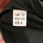 Whistles Silk Blend Bodycon Dress Botanical Floral Print Light / Navy Blue 8 Photo 7