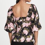 WAYF Shopbop puff sleeve romantic floral cotton blouse Photo 3