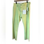 DL1961 NWT  - Bridget Boot High Rise Intsasculpt Crop Pants size 32 Lime Boho Photo 1