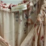 Love Shack Fancy Women’s Pastel Pink Silk Floral Popover Mini Dress in Duchess Photo 4