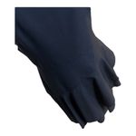 Banana Republic  Black Wool Sheath Dress Size 4 Ruffled Sleeveless Midi Lined Photo 4