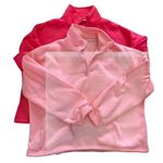 Pink Bundle Of 2 1/2 Zip Pullover Sweatshirts 3XL Fits 2XL With Drawstring Waist Size 2X Photo 6