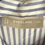Everlane NEW  Woven PJ Top Blue Stripe Button Down Shirt Cotton Sz XXS Photo 4