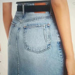 Derek Lam  IO CROSBY COTTON HIGH RISE DENIM MAXI SKIRT SIZE 26 Photo 4