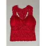 Red Lace Racerback Bra Photo 1