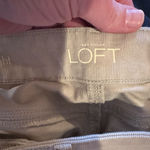 Loft NWT Ann Taylor  Khaki Cream Modern Straight Corduroy Pants 24 /00 Petite Photo 5