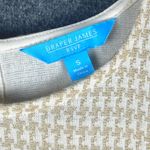 Draper James  RSVP Tiered Skater Dress Beige Gold Houndstooth Print‎ Small NWT Photo 3