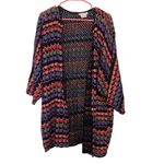 Oscar de la Renta VTG Oscar Re La Renta Ribbon Crochet Open Front Cardigan Size Large Abstract Photo 1