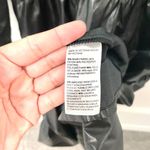 Chico's  Black Faux Leather Pleather Midi Tiered Dress Size 16 Photo 4