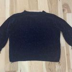 Elan  chenille Sweater Sz M Navy blue bell sleeves Photo 7