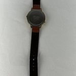 Seiko Vintage Lorus Mickey Mouse Watch Musical It's Small World Brown Band Photo 3