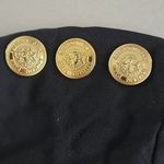 Balmain Authentic  Woman's Black T-Shirt with Gold Accents Size XS Photo 2