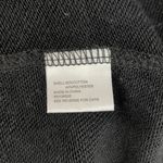 Central Park West New Distressed Cold Shoulder Zip Back Los Feliz Sweatshirt Black Photo 17