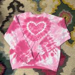 Urban Renewal Heart Tie-Dye Crew Neck Sweatshirt Photo 0