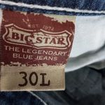 Big star  26x26 Remy Low Rise Boot Leg Medium Wash Jeans Short Photo 13