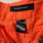 Ashley Stewart  Linen Capri Pants Orange Size 14 Photo 6