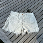 Universal Threads Highest‎ Rise White Vintage Stretch Denim Shorts size 8 Photo 1