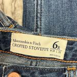 Abercrombie & Fitch Abercrombie Fitch Stovepipe Jean Womens 28 / 6 Cropped Released Hem Wide Leg Y2K Photo 1