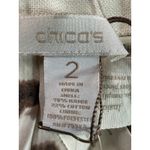 Chico's NWT  Linen Animal RV Lynette Jacket Tibet Taupe SizeL Reversible Photo 4