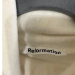 Reformation Women’s turtleneck long-sleeved Latte Mini Sweater Dress A47 Photo 5