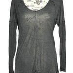 Threads 4 Thought T4T X-SMALL Long Sleeve High Low Hem Front Seam Top Tee Photo 0