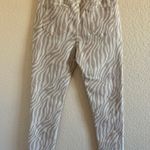 ZARA Aqua Zebra Straight Jeans NWT Photo 2
