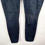 CAbi Size 12 Jeans Skinny All Over Printed Navy Blue Mid Rise Stretch 1636 Photo 2