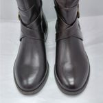 INC Fadora Brown Leather Riding Boots Womens 6M Knee High Zip Equestrian Western Size 6 Photo 6