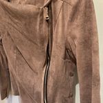 ZARA  suede feel tan zip up jacket EUC Photo 2
