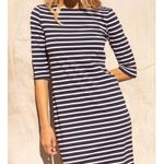 Saint James Nautical Stripe Dress Anti UV Stretch Fabric Size 6 Blue Photo 7