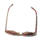Betsey Johnson  Heart-Shaped Floral Sunglasses stripes  pink Y2K chic funky cute Photo 8